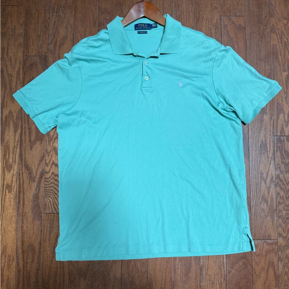 Polo by Ralph Lauren Men's Teal Polo Shirt